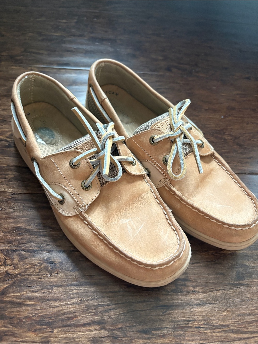 Sperry Women's Tan Leather 2-Eye Boat Shoes